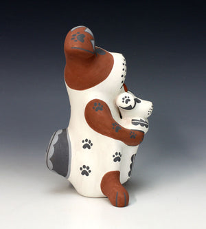 Jemez Pueblo American Indian Pottery Dog Storyteller - Darrick Tsosie