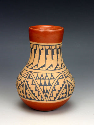 Jemez Pueblo American Indian Pottery Polychrome Vase #4 - Maxine Yepa