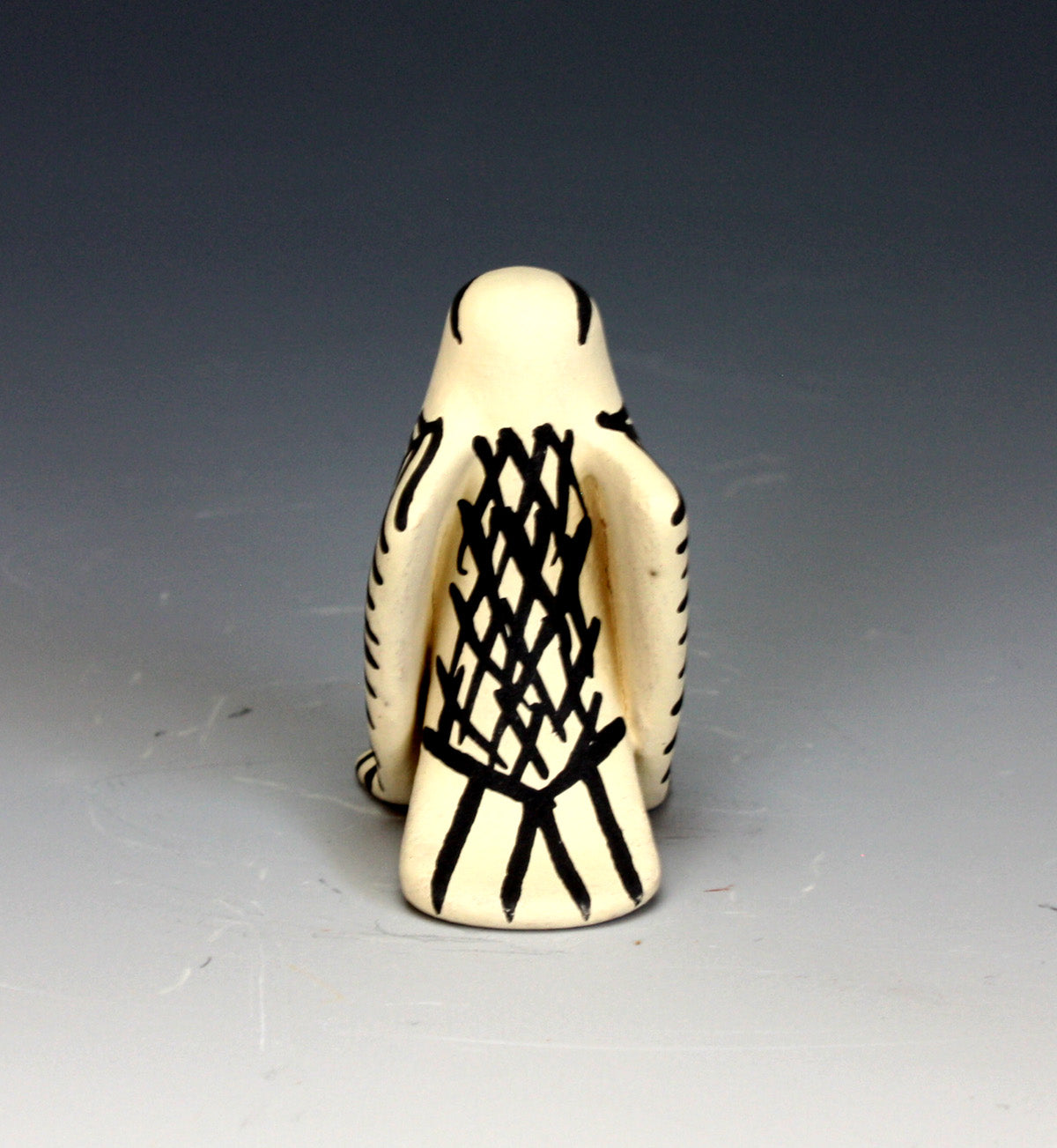 Jemez Pueblo American Indian Pottery Owl Figurine - Loren Wallowingbull