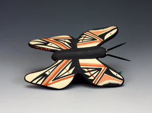 Jemez Pueblo American Indian Pottery Butterfly Ornament #1 - Loren Wallowingbull