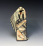 Jemez Pueblo American Indian Pottery Eagle Storyteller - Loren Wallowingbull