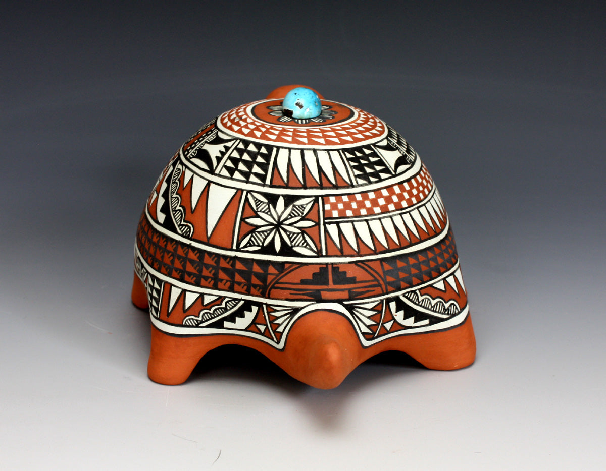 Jemez Pueblo American Indian Pottery Turtle #3 - Scott Small