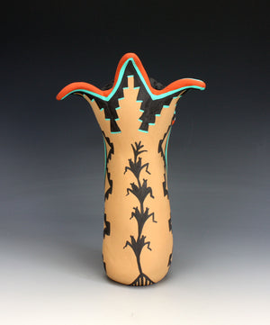 Jemez Pueblo American Indian Pottery Cornmaiden #1 - Vernida Toya