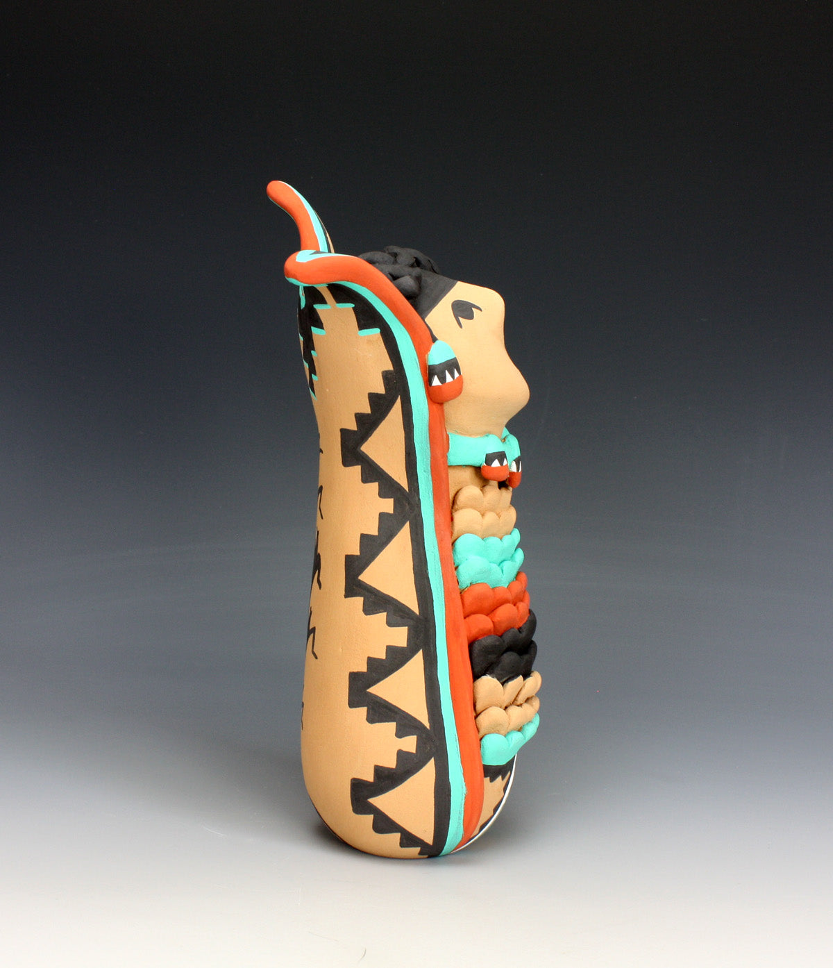 Jemez Pueblo American Indian Pottery Cornmaiden #1 - Vernida Toya