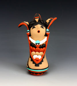 Jemez Pueblo American Indian Pottery Cornmaiden #3 - Vernida Toya