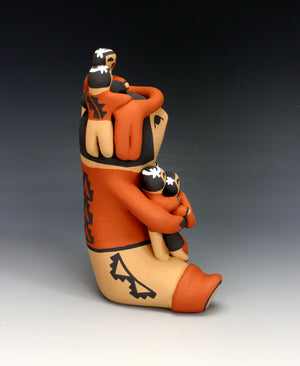 Jemez Pueblo American Indian Pottery Grandfather Storyteller #1 - Vernida Toya