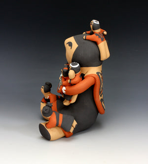 Jemez Pueblo American Indian Pottery Female Storyteller - Vernida Toya