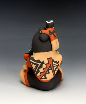 Jemez Pueblo American Indian Pottery Medium Female Storyteller #1 - Vernida Toya