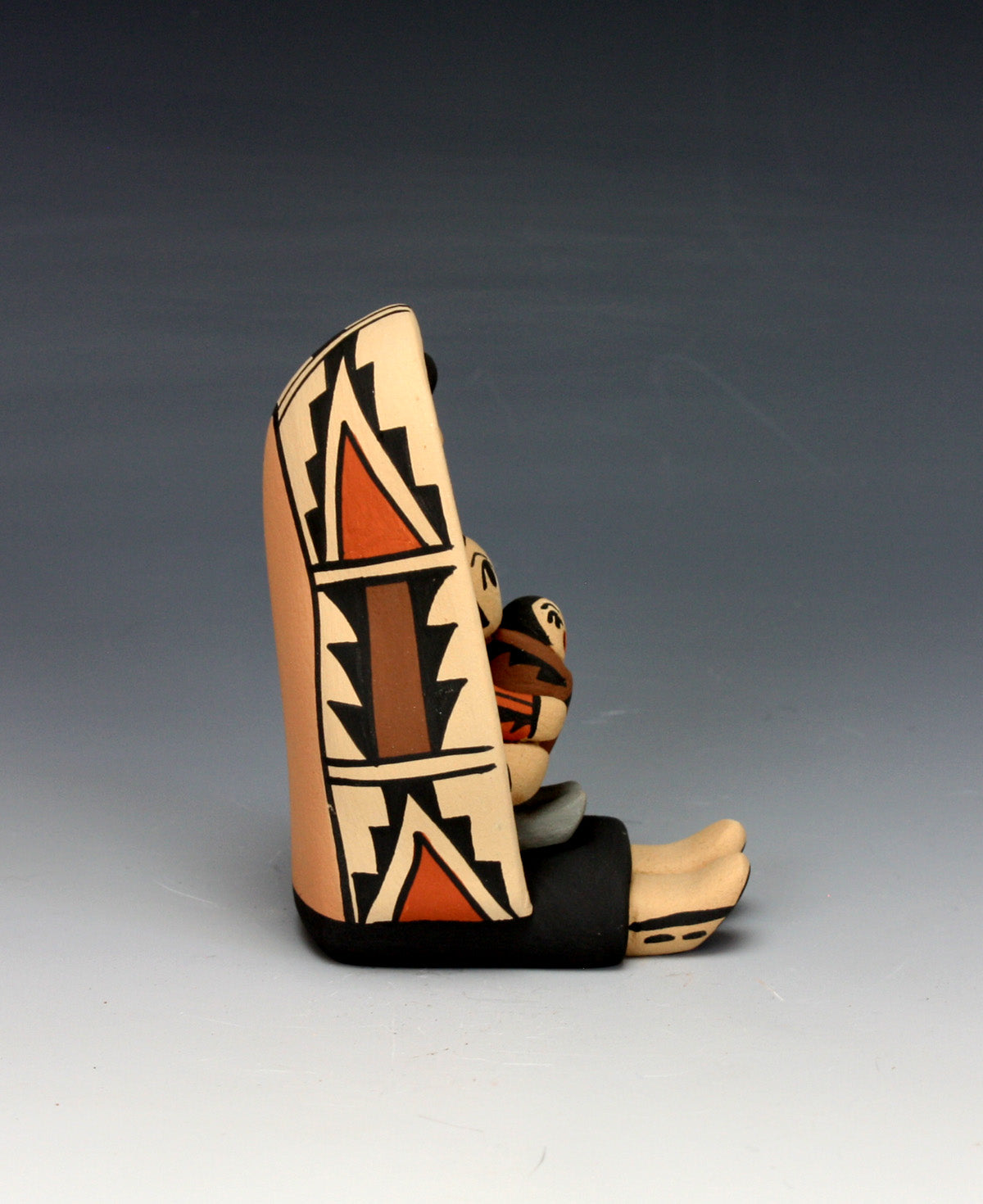 Jemez Pueblo American Indian Pottery Small Storyteller - Chrislyn Fragua