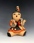 Jemez Pueblo American Indian Pottery 3 Baby Female Storyteller - Vernida Toya