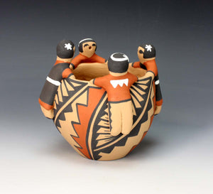 Jemez Pueblo Native American Pottery Friendship Bowl - Vernida Toya