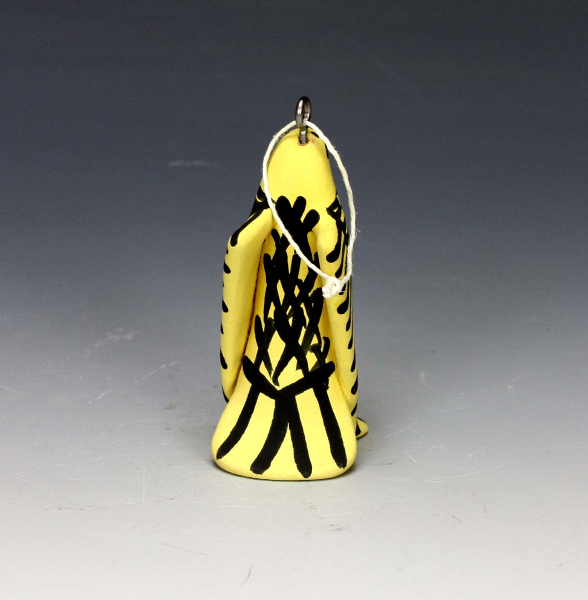 Jemez Pueblo American Indian Pottery Yellow Warbler Ornament - Loren Wallowingbull