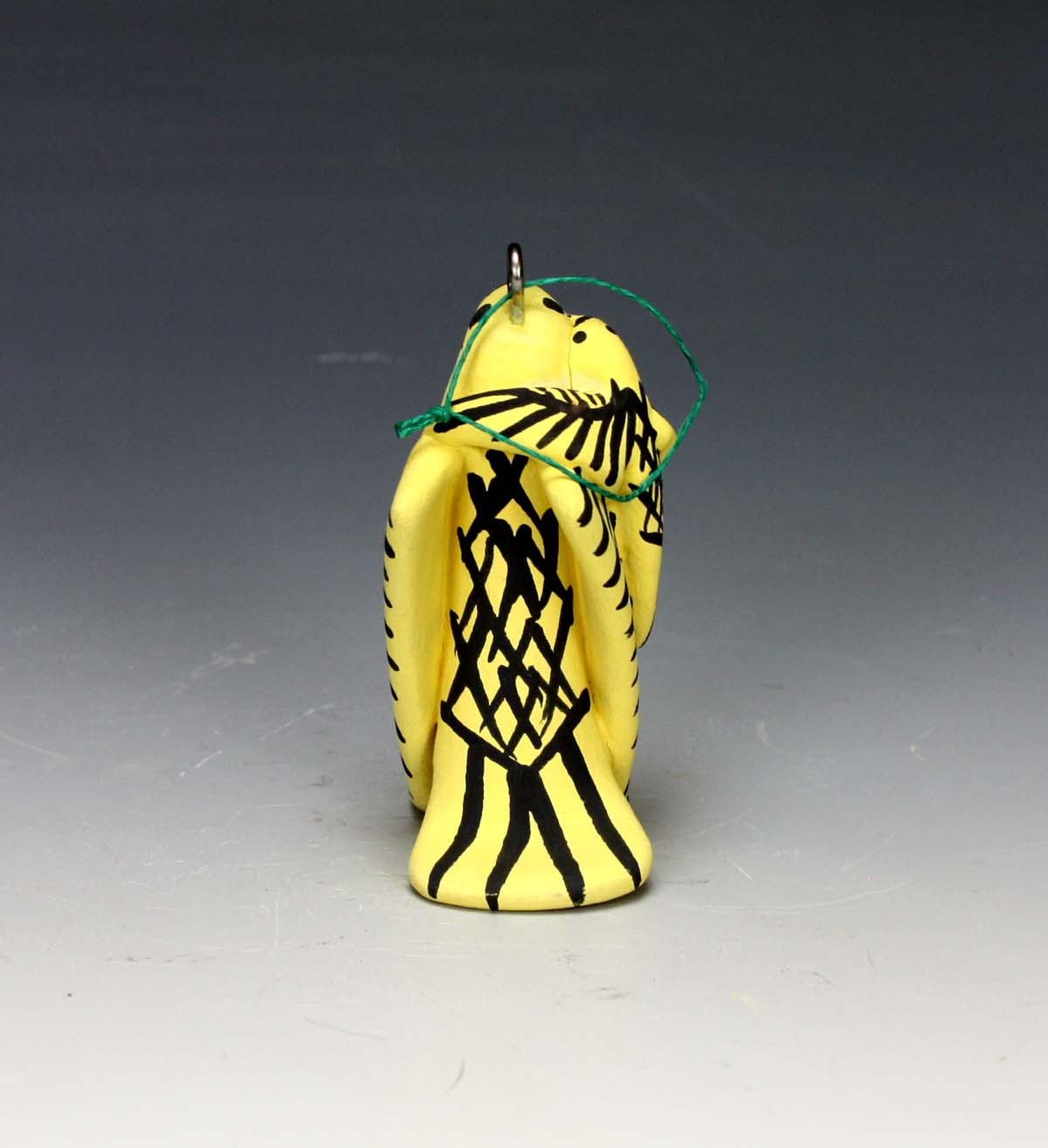 Jemez Pueblo American Indian Pottery Yellow Warbler Ornament #1 - Loren Wallowingbull