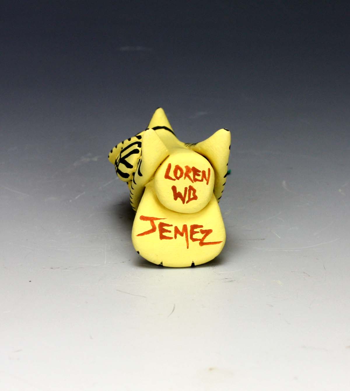 Jemez Pueblo American Indian Pottery Yellow Warbler Ornament #1 - Loren Wallowingbull