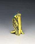 Jemez Pueblo American Indian Pottery Yellow Warbler Ornament #1 - Loren Wallowingbull