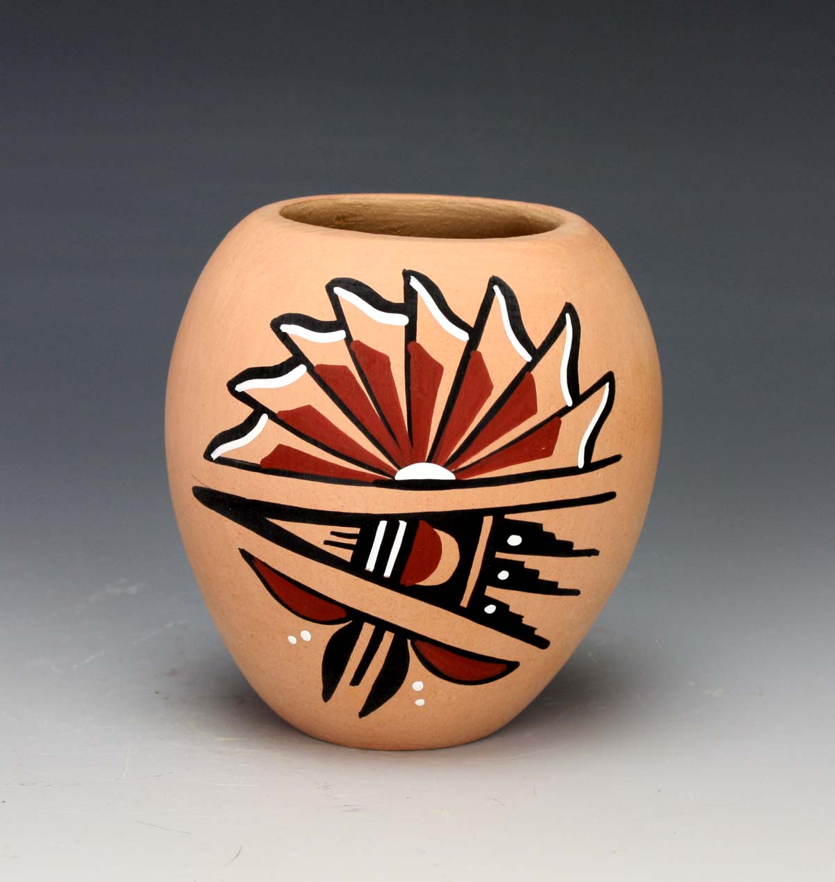 Jemez Pueblo American Indian Pottery Corn Jar - Marie Chinana