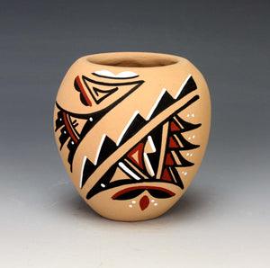 Jemez Pueblo American Indian Pottery Lizard Jar #1 - Marie Chinana