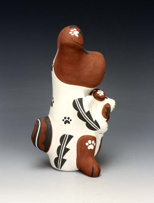 Jemez Pueblo American Indian Pottery Dog Storyteller - Darrick Tsosie