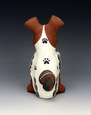 Jemez Pueblo American Indian Pottery Dog Storyteller - Darrick Tsosie