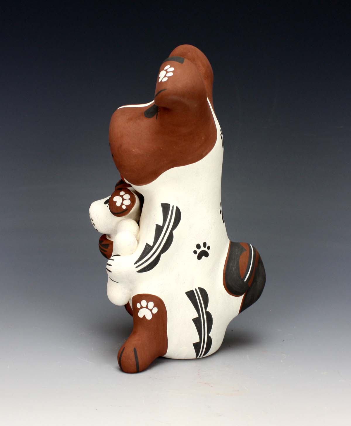 Jemez Pueblo American Indian Pottery Dog Storyteller - Darrick Tsosie