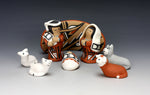 Jemez Pueblo American Indian Pottery Nativity Set #1 - Marie Chinana