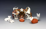 Jemez Pueblo American Indian Pottery Nativity Set #2 - Marie Chinana