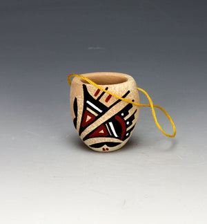 Jemez Pueblo American Indian Pottery Ornament #1 - Marie Chinana