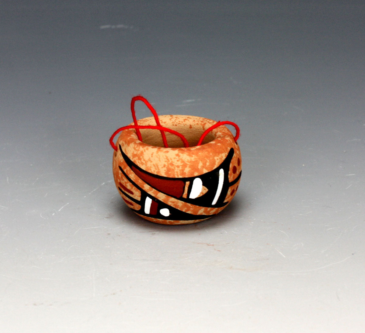 Jemez Pueblo American Indian Pottery Ornament #6 - Marie Chinana