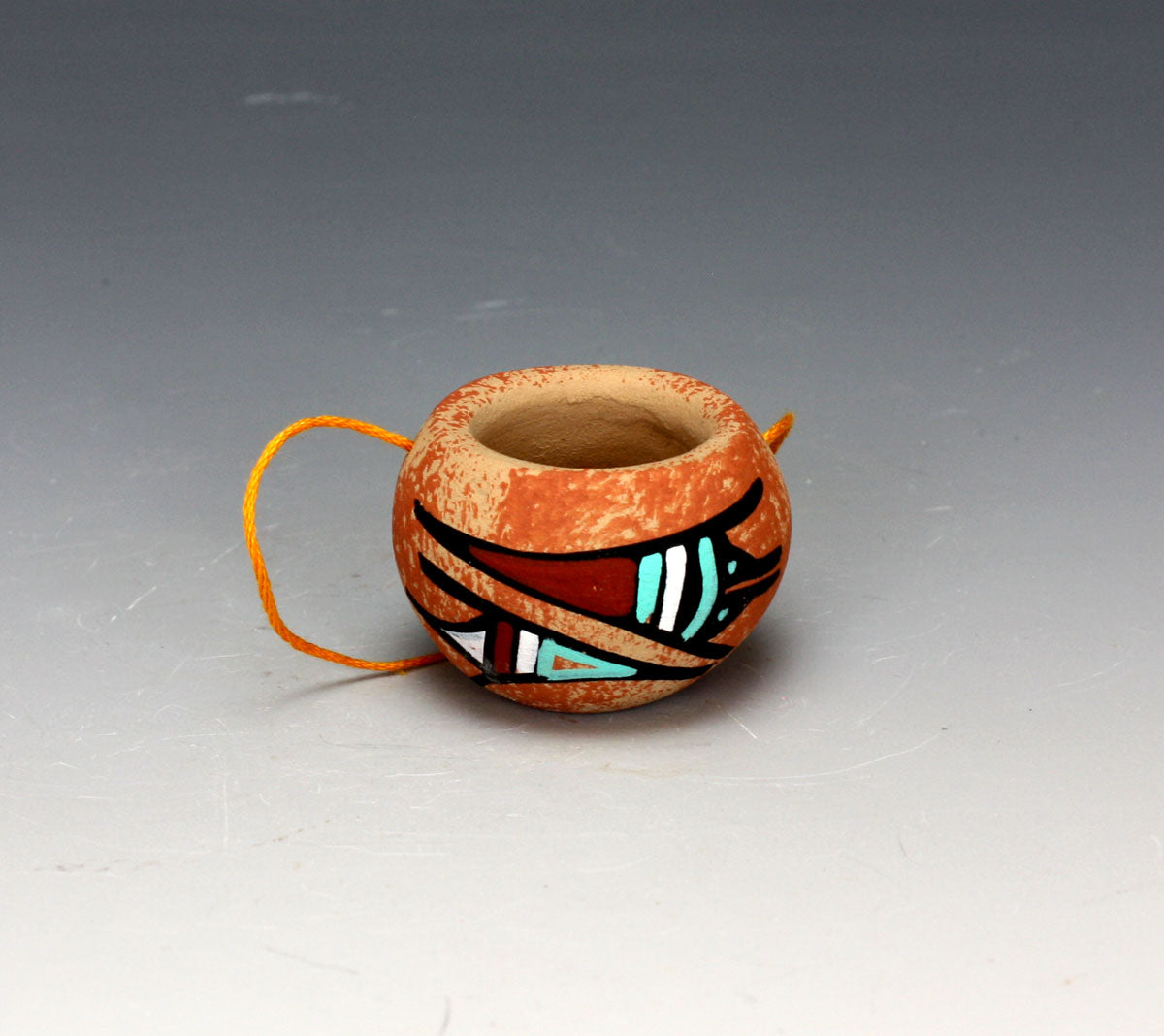 Jemez Pueblo American Indian Pottery Ornament #8 - Marie Chinana