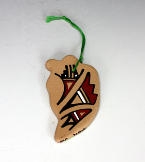 Jemez Pueblo American Indian Pottery Ornament #28 - Marie Chinana