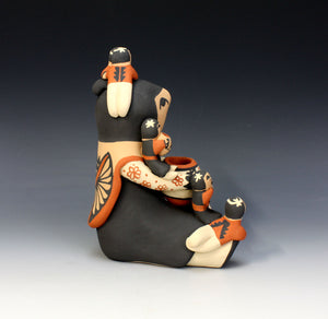 Jemez Pueblo American Indian Pottery Female Storyteller #1 - Vernida Toya