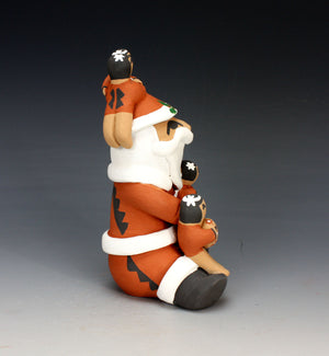 Jemez Pueblo American Indian Pottery 4 Baby Santa Storyteller #1 - Vernida Toya