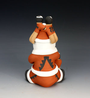 Jemez Pueblo American Indian Pottery 4 Baby Santa Storyteller #1 - Vernida Toya