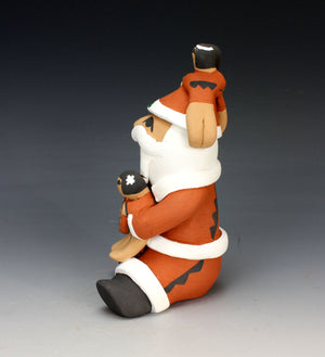 Jemez Pueblo American Indian Pottery 4 Baby Santa Storyteller #1 - Vernida Toya