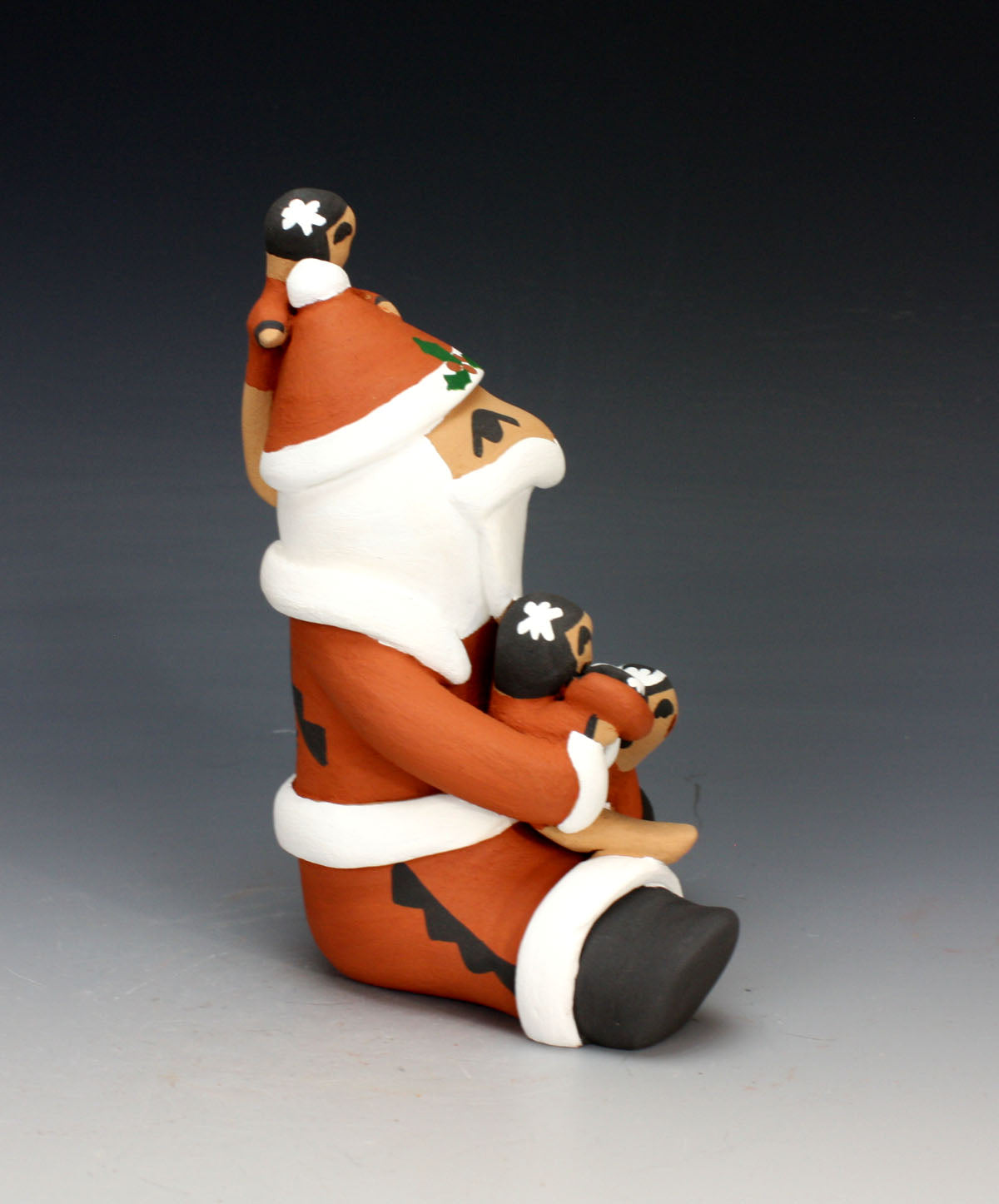 Jemez Pueblo American Indian Pottery 4 Baby Santa Storyteller #2 - Vernida Toya 