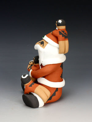 Jemez Pueblo American Indian Pottery 4 Baby Santa Storyteller #2 - Vernida Toya 