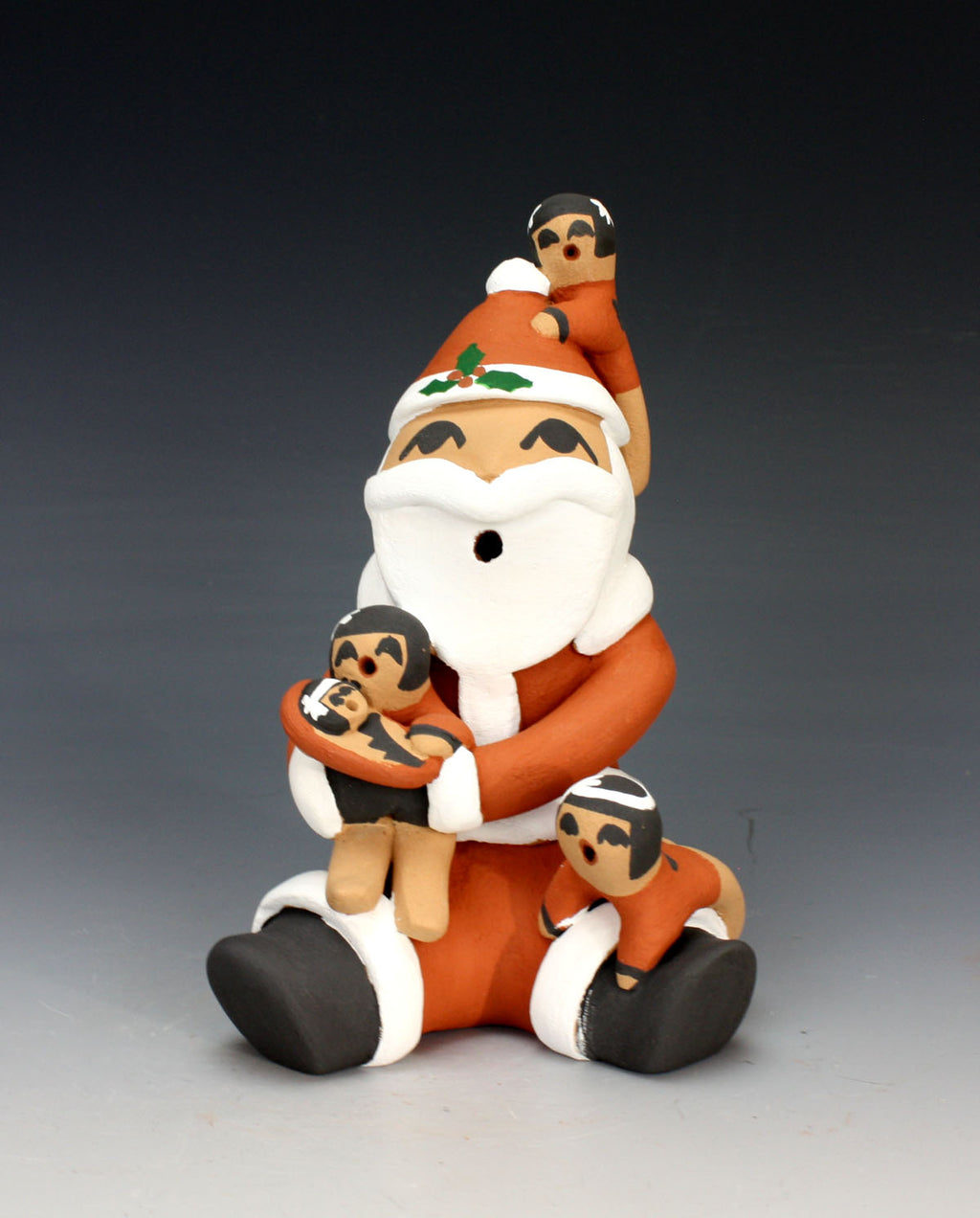 Jemez Pueblo American Indian Pottery 4 Baby Santa Storyteller #2 - Vernida Toya 