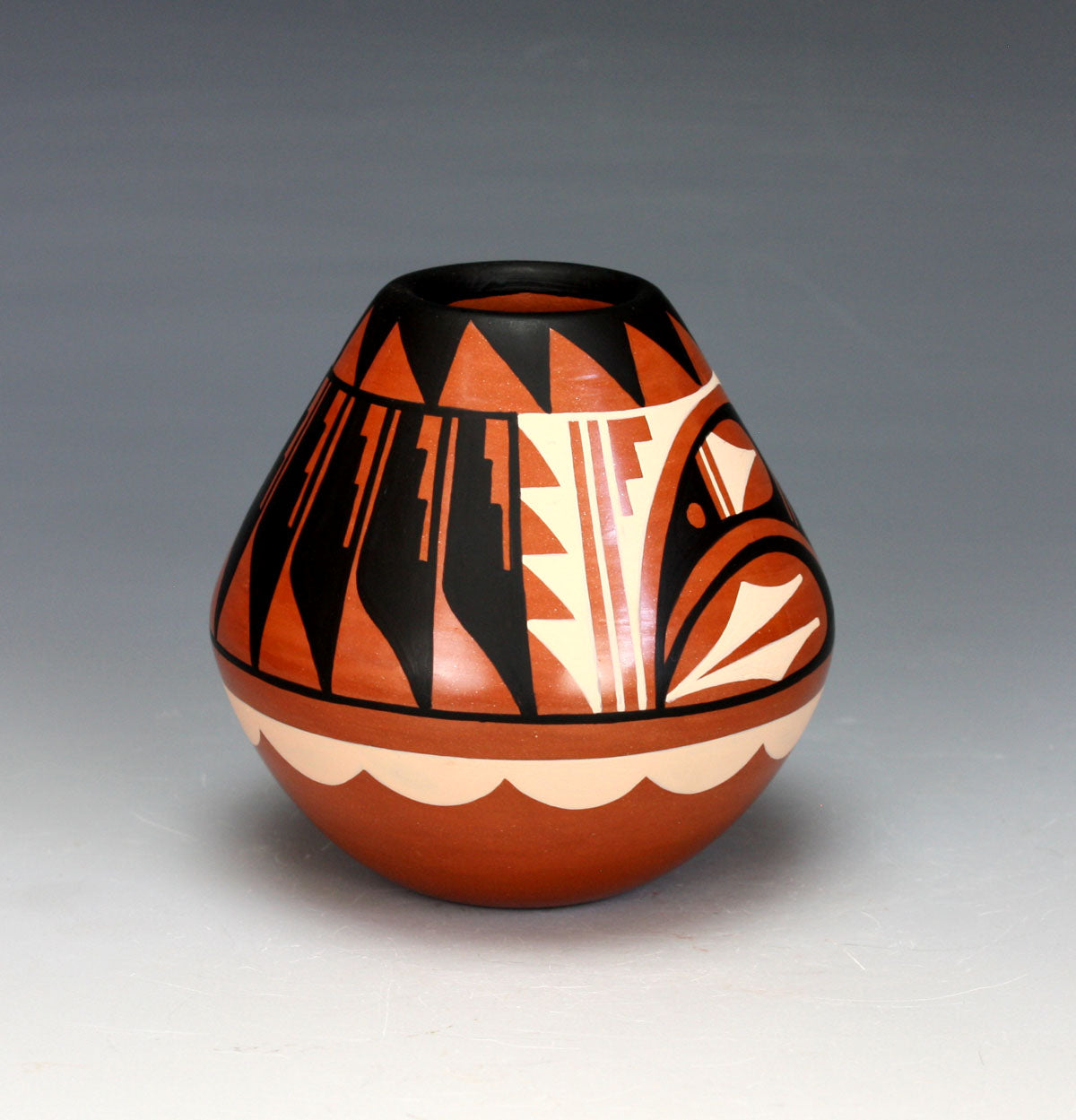 Jemez Pueblo American Indian Pottery Polychrome Jar #1 - Caroline Loretto