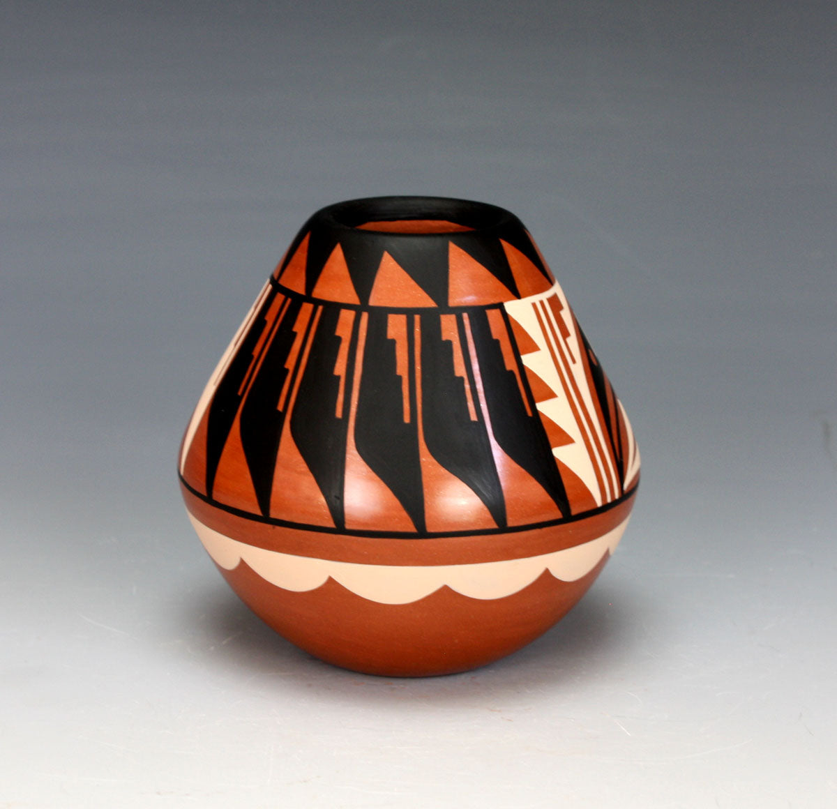 Jemez Pueblo American Indian Pottery Polychrome Jar #1 - Caroline Loretto