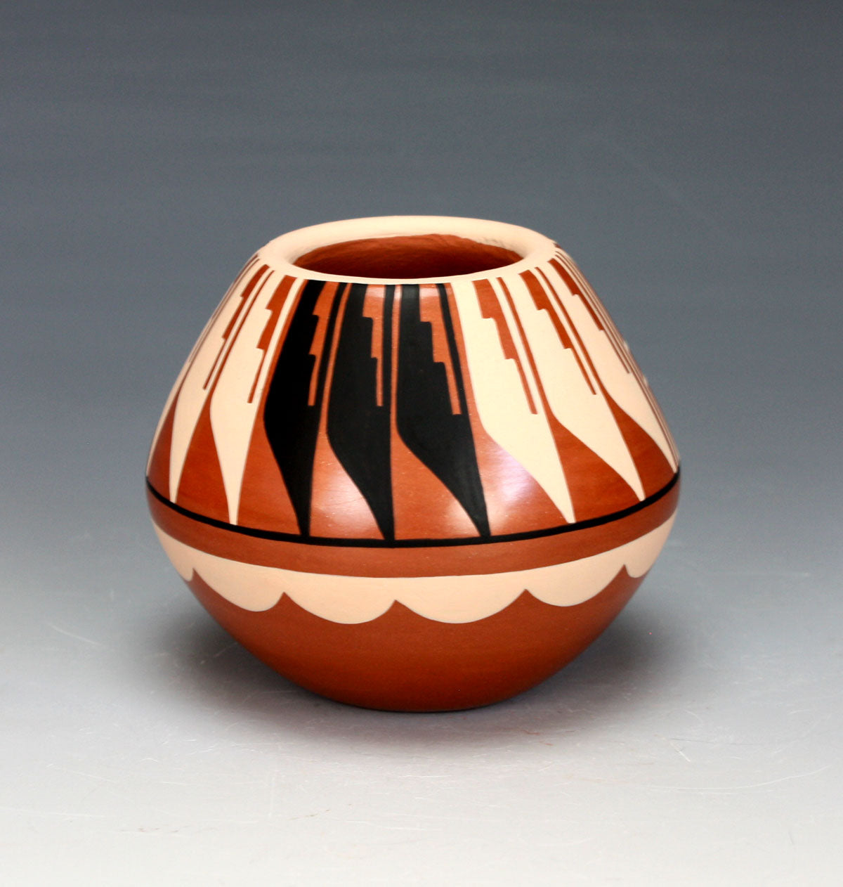 Jemez Pueblo American Indian Pottery Polychrome Jar #2 - Caroline Loretto