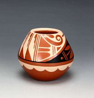 Jemez Pueblo American Indian Pottery Polychrome Jar #2 - Caroline Loretto