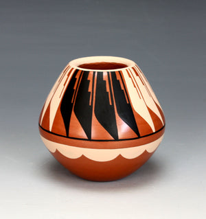 Jemez Pueblo American Indian Pottery Polychrome Jar #3 - Caroline Loretto