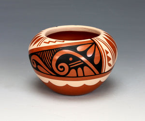 Jemez Pueblo American Indian Pottery Polychrome Jar #4 - Caroline Loretto