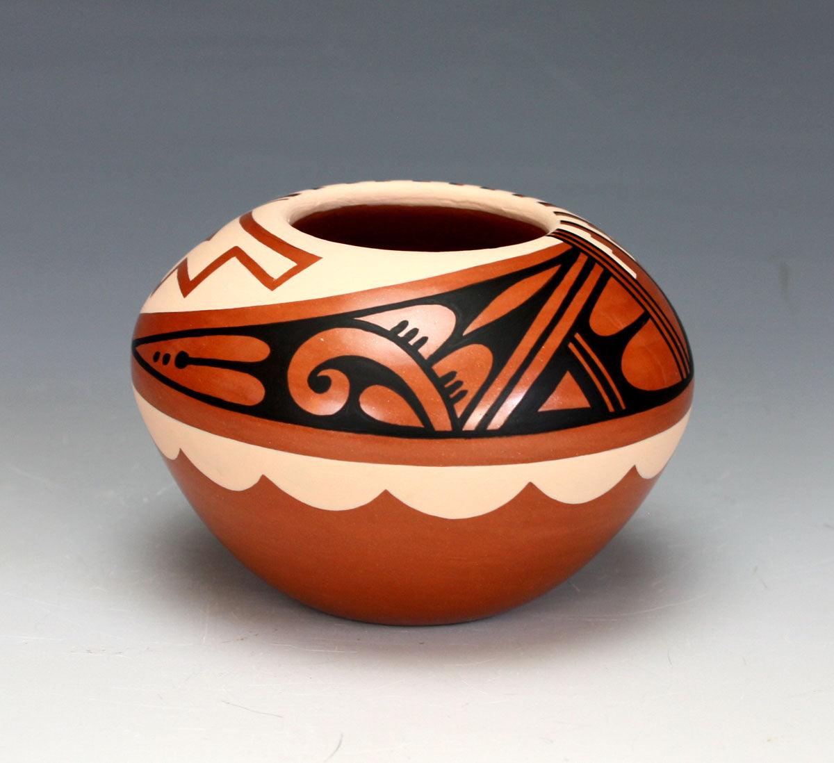 Jemez Pueblo American Indian Pottery Polychrome Jar #5 - Caroline Loretto