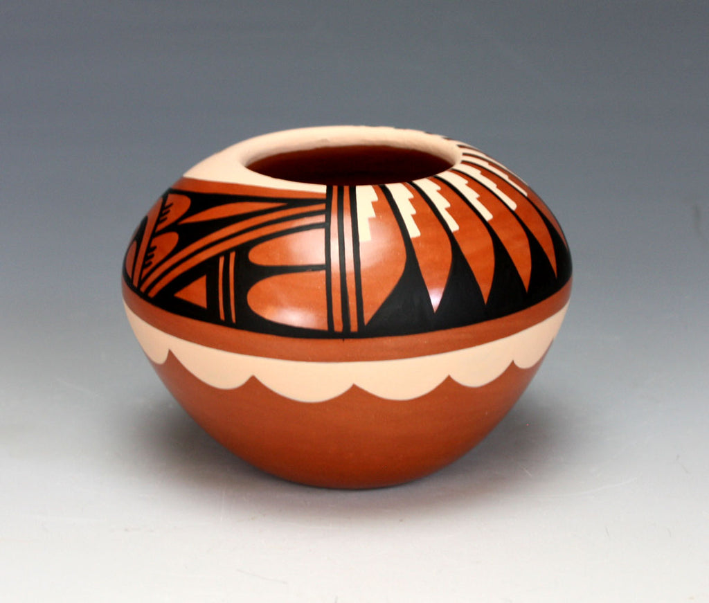 Jemez Pueblo American Indian Pottery Polychrome Jar #5 - Caroline Loretto