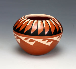 Jemez Pueblo American Indian Pottery Polychrome Jar #7 - Caroline Loretto