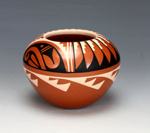 Jemez Pueblo American Indian Pottery Polychrome Jar #7 - Caroline Loretto