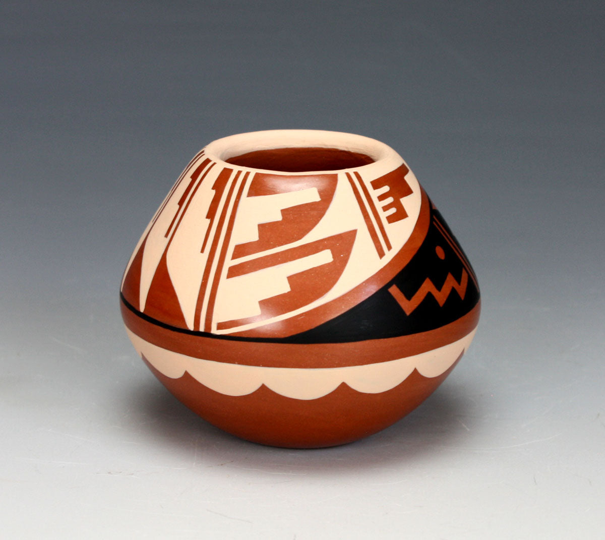 Jemez Pueblo American Indian Pottery Polychrome Jar #8 - Caroline Loretto