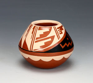 Jemez Pueblo American Indian Pottery Polychrome Jar #8 - Caroline Loretto