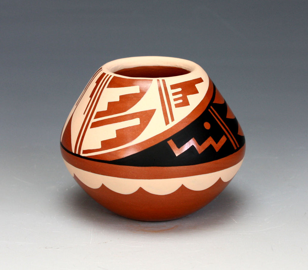 Jemez Pueblo American Indian Pottery Polychrome Jar #8 - Caroline Loretto